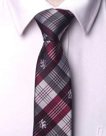 Pilkas languotas kaklaraištis